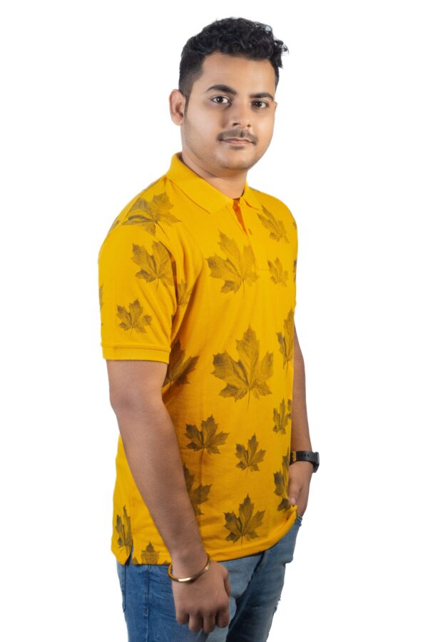 Yellow polo t-shirt