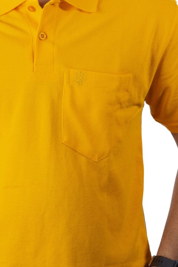 Yellow Polo T-Shirt with Pocket