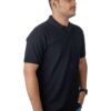 Black Polo T-Shirt with Pocket