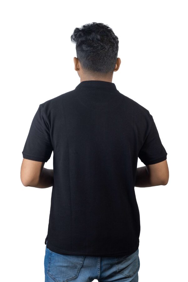 Black Polo T-Shirt with Pocket