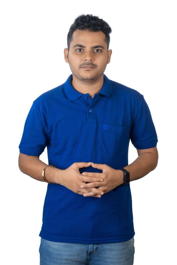 Royal Blue Polo T-Shirt with Pocket