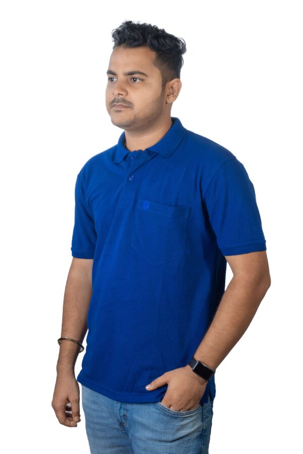 Royal Blue Polo T-Shirt with Pocket