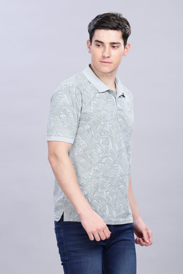 Banana Leaf Printed Polo T-Shirt