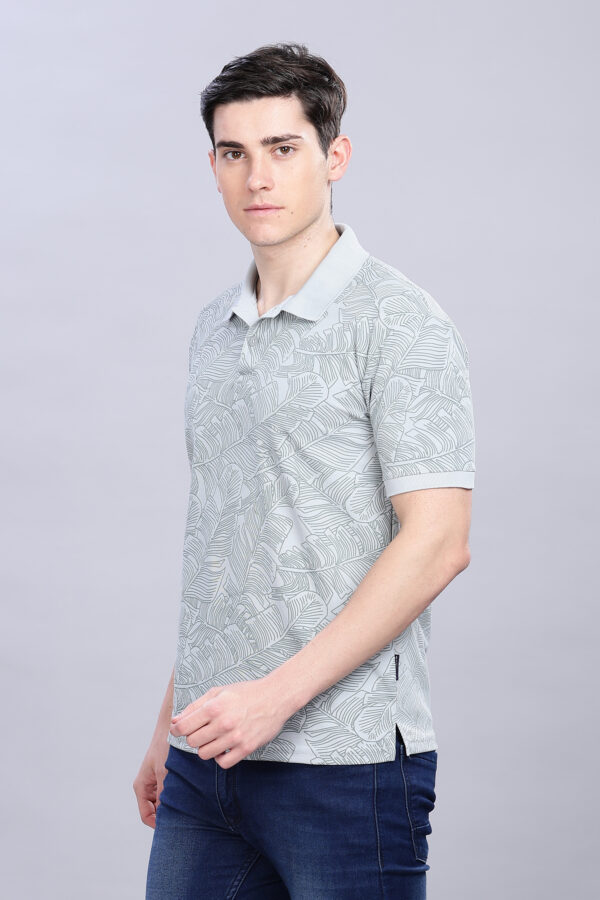 Banana Leaf Printed Polo T-Shirt - Image 6