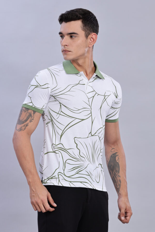 buy green collar classic polo t shirt