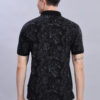 Best Black & Grey Tropical Leaf Print Polo T-Shirt buy