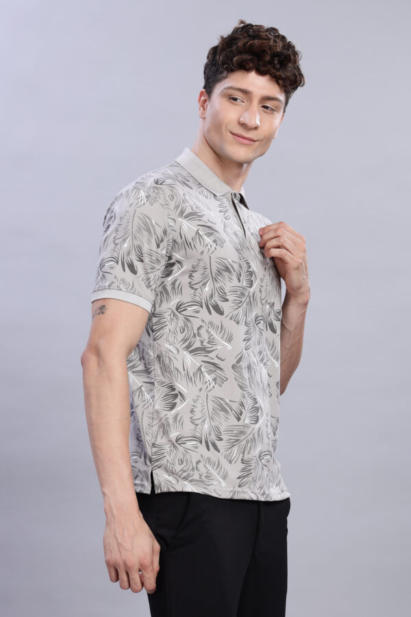 Premium Leaf Print Polo T-Shirt online