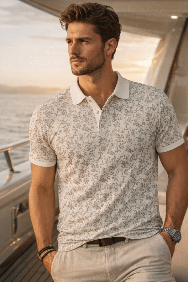 EXQUISO Premium Floral Polo Collection – Luxe Drift Series