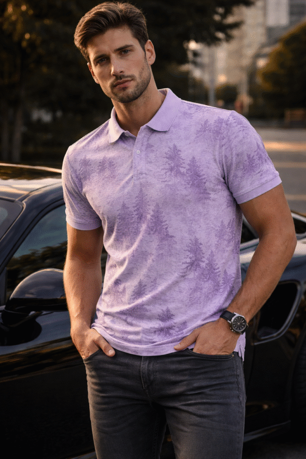 EXQUISO Premium Forest Print Polo Collection – Urban Explorer Series
